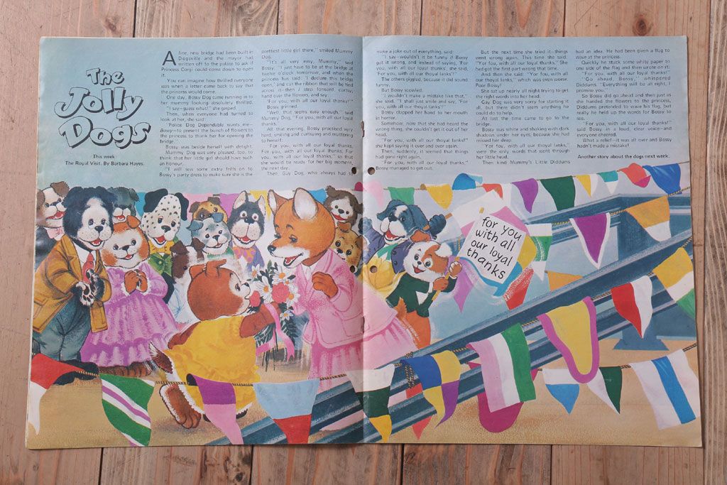 アンティーク雑貨　イギリスビンテージ　1972年　Once Upon a Time 児童雑誌(絵本)5冊セット(2)