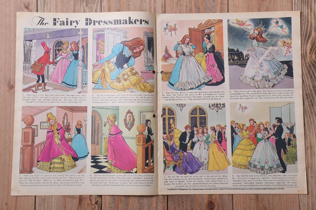 アンティーク雑貨　イギリスビンテージ　1972年　Once Upon a Time 児童雑誌(絵本)5冊セット(2)