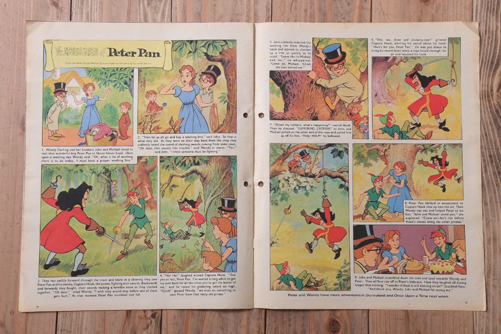 アンティーク雑貨　イギリスビンテージ　1972年　Once Upon a Time 児童雑誌(絵本)5冊セット(2)
