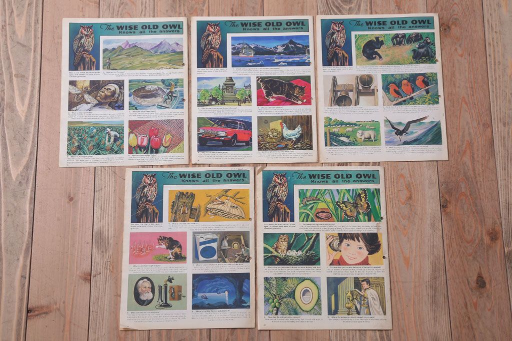 アンティーク雑貨　イギリスビンテージ　1972年　Once Upon a Time 児童雑誌(絵本)5冊セット(2)