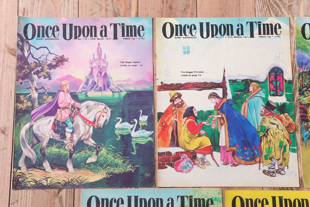 アンティーク雑貨　イギリスビンテージ　1971年　Once Upon a Time 児童雑誌(絵本)5冊セット(3)