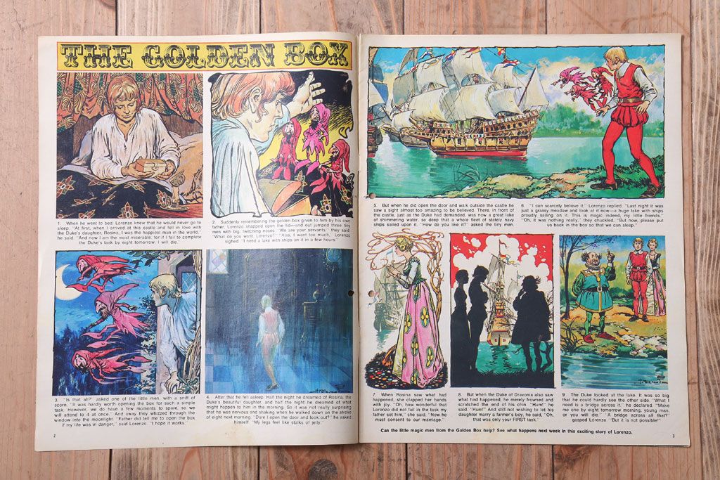 アンティーク雑貨　イギリスビンテージ　1971年　Once Upon a Time 児童雑誌(絵本)5冊セット(3)