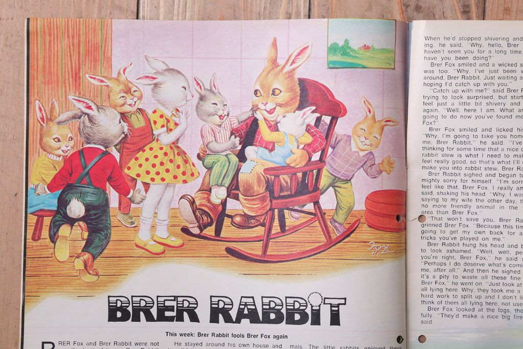 アンティーク雑貨　イギリスビンテージ　1971年　Once Upon a Time 児童雑誌(絵本)5冊セット(3)