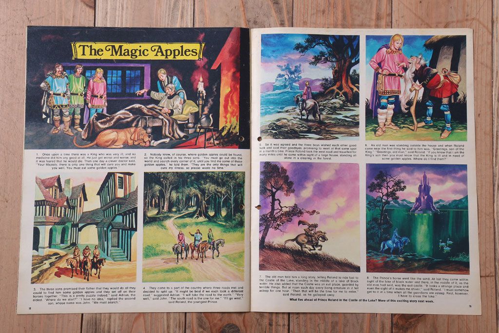 アンティーク雑貨　イギリスビンテージ　1971年　Once Upon a Time 児童雑誌(絵本)5冊セット(3)