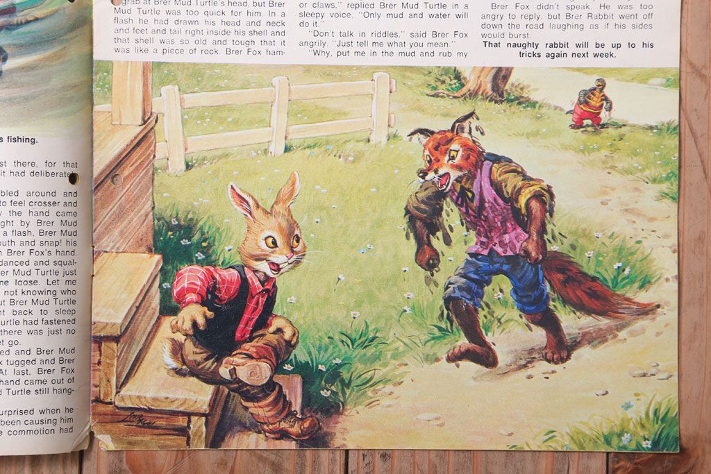 アンティーク雑貨　イギリスビンテージ　1971年　Once Upon a Time 児童雑誌(絵本)5冊セット(3)