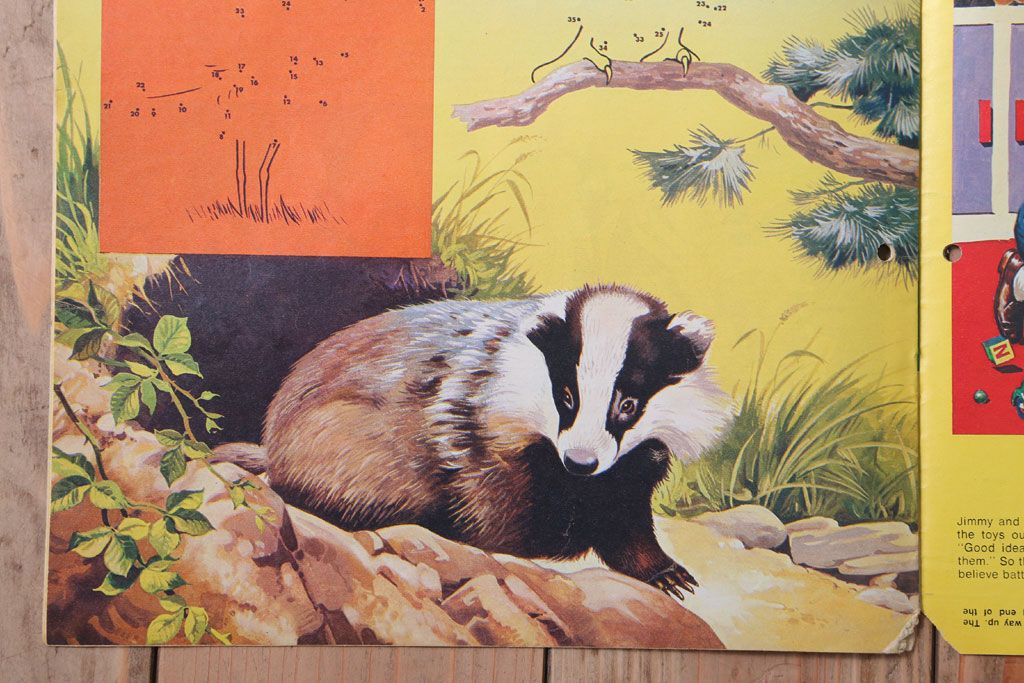 アンティーク雑貨　イギリスビンテージ　1971年　Once Upon a Time 児童雑誌(絵本)5冊セット(3)