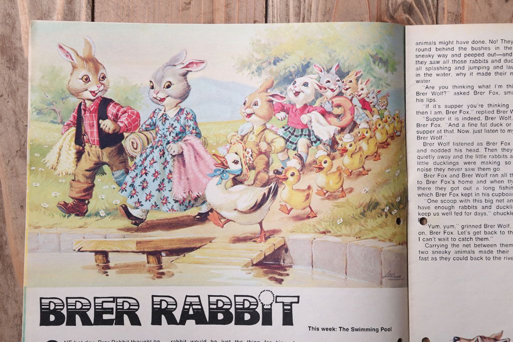 アンティーク雑貨　イギリスビンテージ　1971年　Once Upon a Time 児童雑誌(絵本)5冊セット(3)