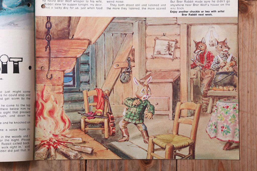 アンティーク雑貨　イギリスビンテージ　1971年　Once Upon a Time 児童絵本(雑誌)5冊セット
