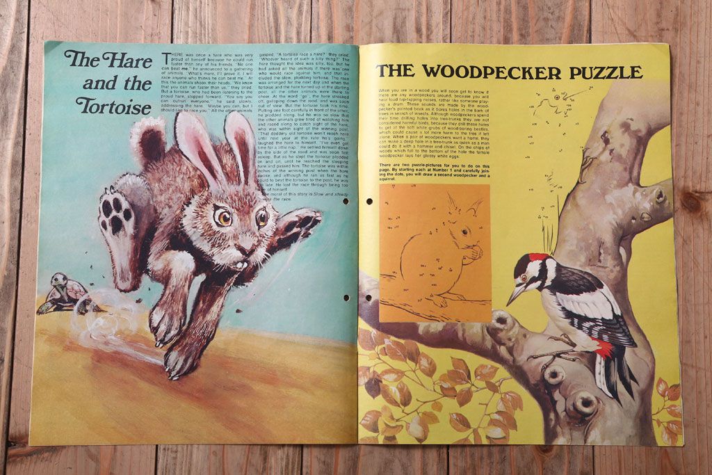 アンティーク雑貨　イギリスビンテージ　1971年　Once Upon a Time 児童絵本(雑誌)5冊セット