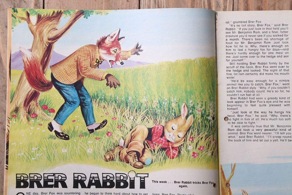アンティーク雑貨　イギリスビンテージ　1971年　Once Upon a Time 児童絵本(雑誌)5冊セット