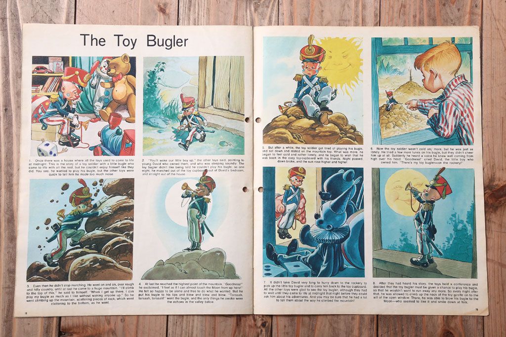 アンティーク雑貨　イギリスビンテージ　1971年　Once Upon a Time 児童絵本(雑誌)5冊セット