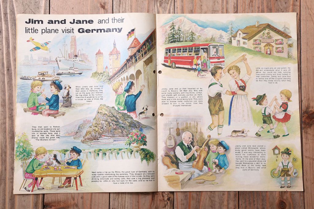 アンティーク雑貨　イギリスビンテージ　1971年　Once Upon a Time 児童絵本(雑誌)5冊セット