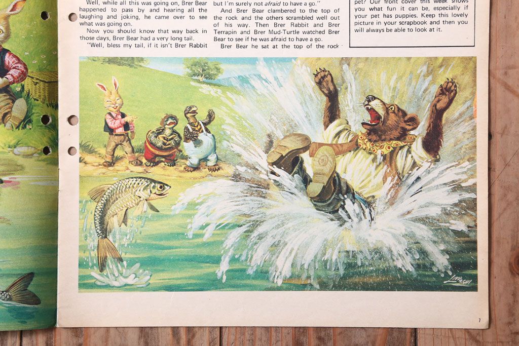 アンティーク雑貨　イギリスビンテージ　1969年　Once Upon a Time 児童雑誌(絵本)5冊セット