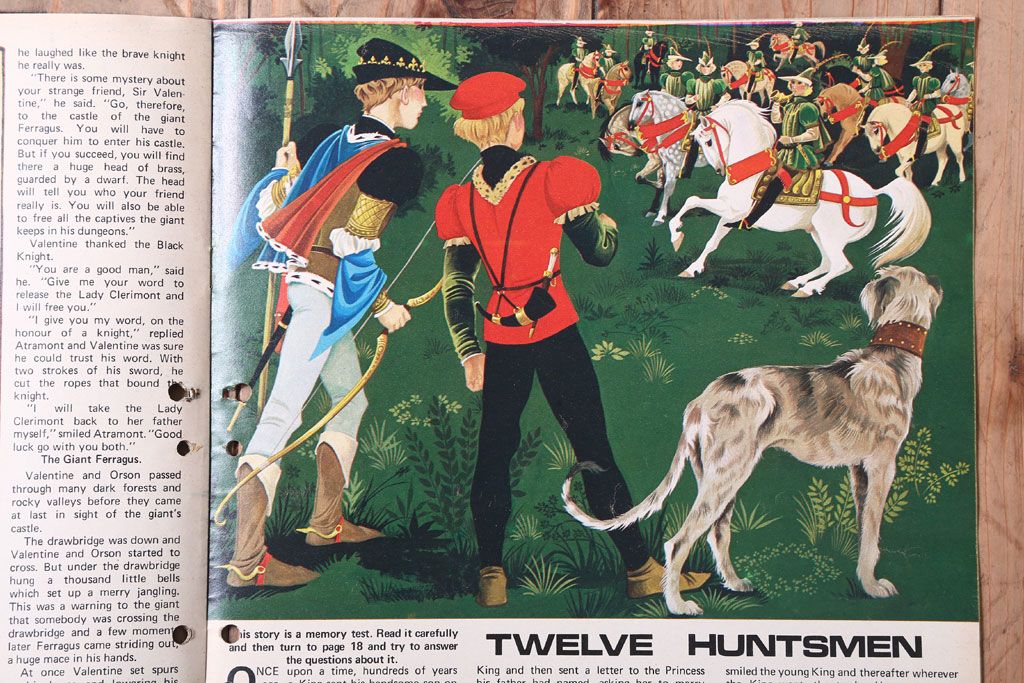 アンティーク雑貨　イギリスビンテージ　1969年　Once Upon a Time 児童雑誌(絵本)5冊セット