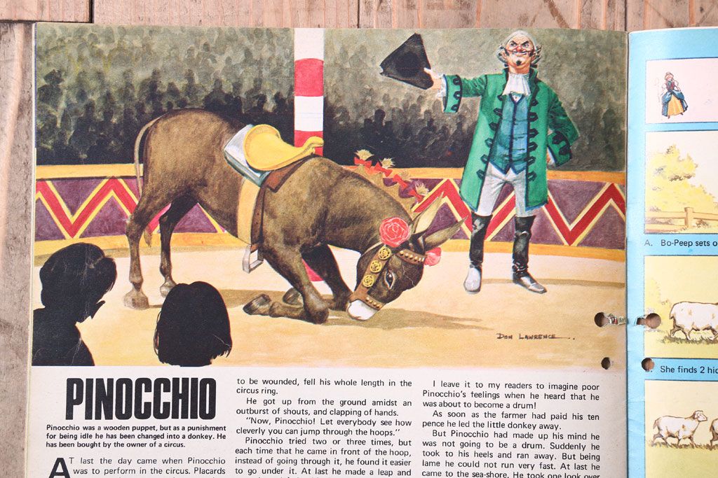 アンティーク雑貨　イギリスビンテージ　1969年　Once Upon a Time 児童雑誌(絵本)5冊セット