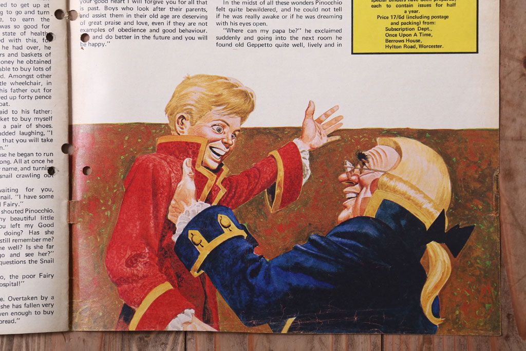 アンティーク雑貨　イギリスビンテージ　1969年　Once Upon a Time 児童雑誌(絵本)5冊セット