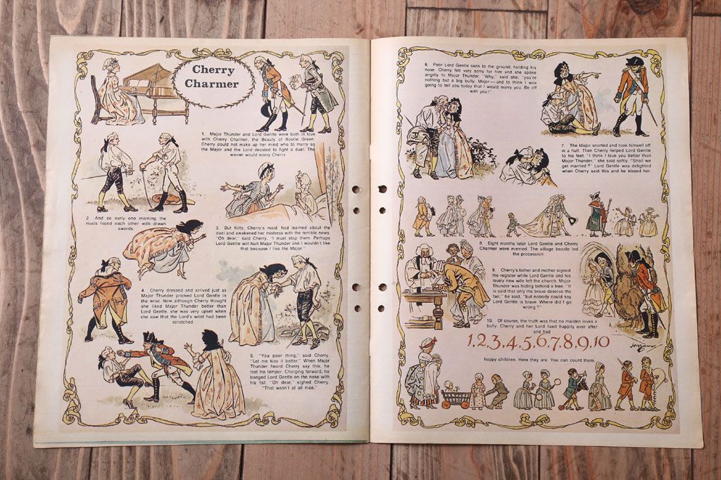 アンティーク雑貨　イギリスビンテージ　1969年　Once Upon a Time 児童雑誌(絵本)5冊セット