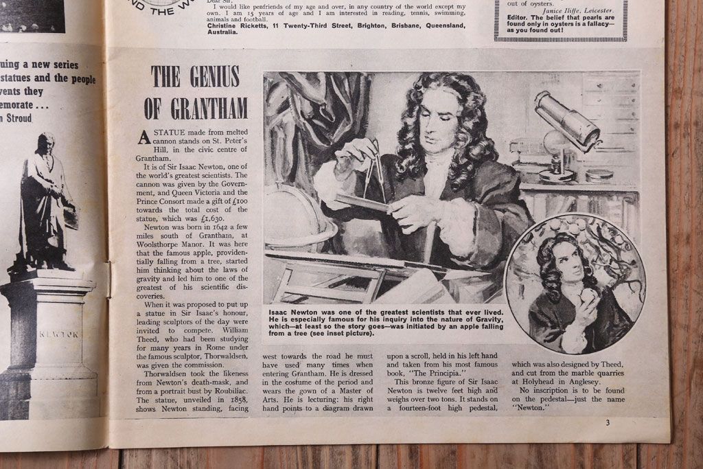 アンティーク雑貨　イギリスビンテージ　1968年　LOOK AND LEARN 児童雑誌(コミック)3冊セット