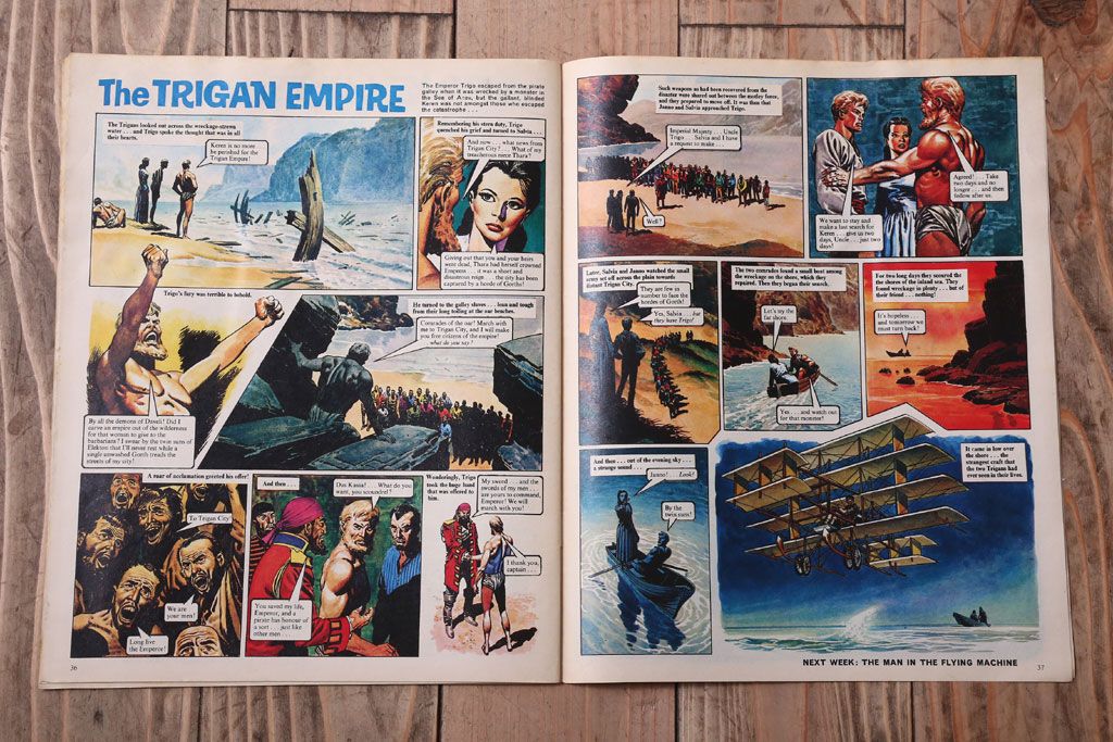 アンティーク雑貨　イギリスビンテージ　1968年　LOOK AND LEARN 児童雑誌(コミック)3冊セット