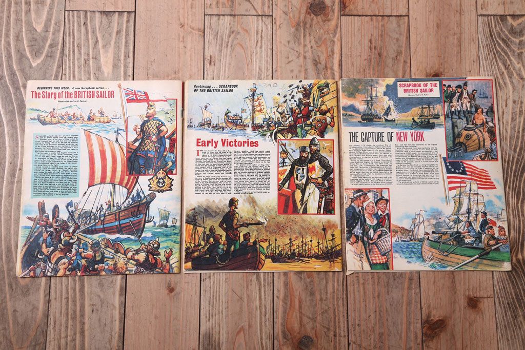 アンティーク雑貨　イギリスビンテージ　1968年　LOOK AND LEARN 児童雑誌(コミック)3冊セット