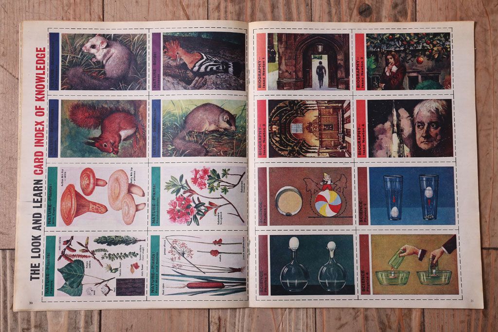アンティーク雑貨　イギリスビンテージ　1967年　LOOK AND LEARN 児童雑誌(コミック)5冊セット(2)