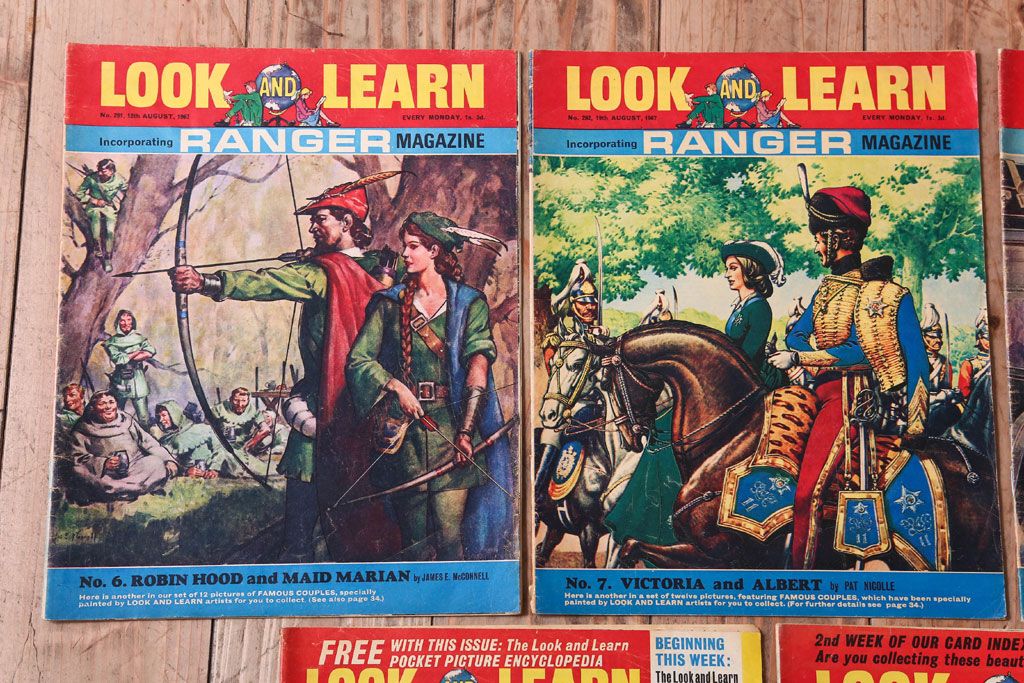 アンティーク雑貨　イギリスビンテージ　1967年　LOOK AND LEARN 児童雑誌(コミック)5冊セット(3)