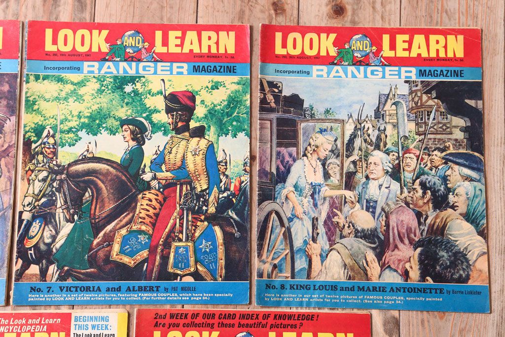 アンティーク雑貨　イギリスビンテージ　1967年　LOOK AND LEARN 児童雑誌(コミック)5冊セット(3)