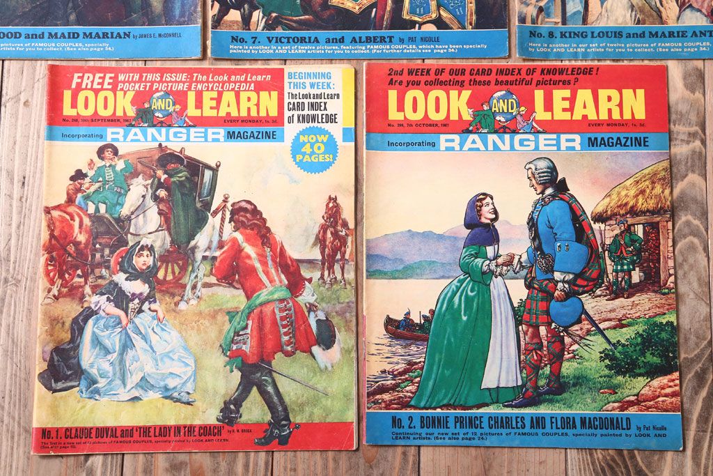 アンティーク雑貨　イギリスビンテージ　1967年　LOOK AND LEARN 児童雑誌(コミック)5冊セット(3)