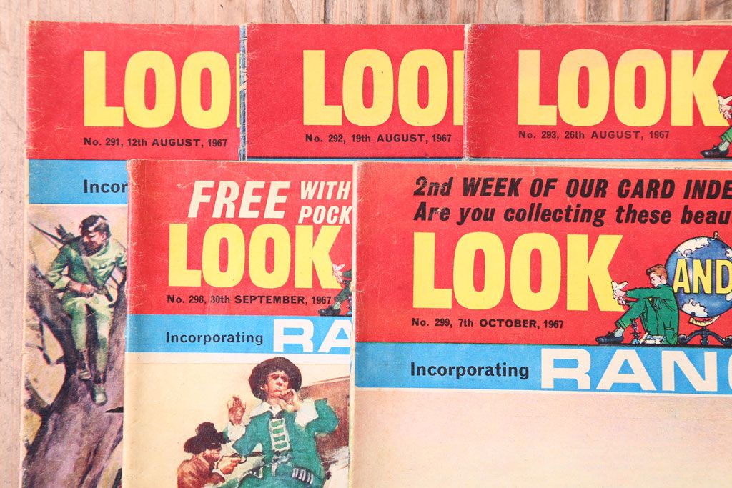 アンティーク雑貨　イギリスビンテージ　1967年　LOOK AND LEARN 児童雑誌(コミック)5冊セット(3)