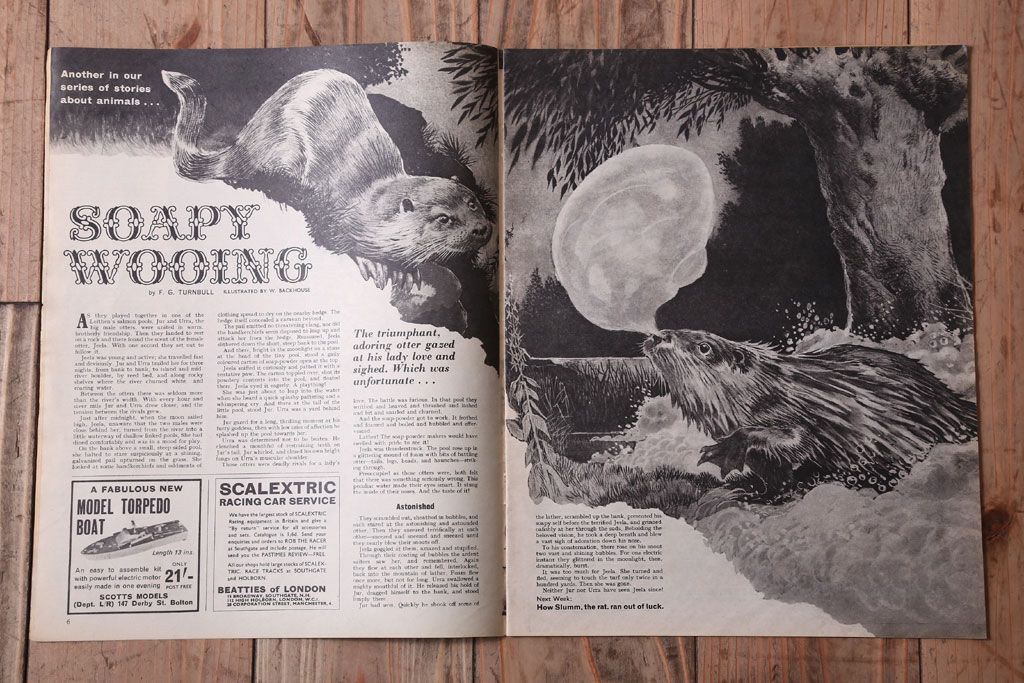 アンティーク雑貨　イギリスビンテージ　1967年　LOOK AND LEARN 児童雑誌(コミック)5冊セット(3)