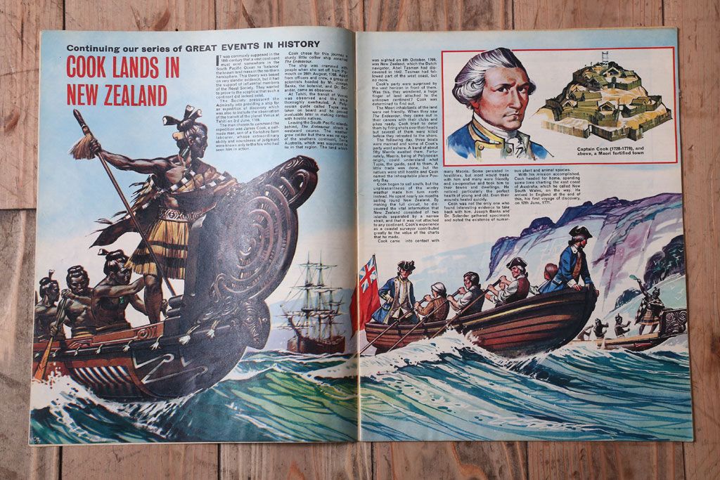 アンティーク雑貨　イギリスビンテージ　1967年　LOOK AND LEARN 児童雑誌(コミック)5冊セット(3)