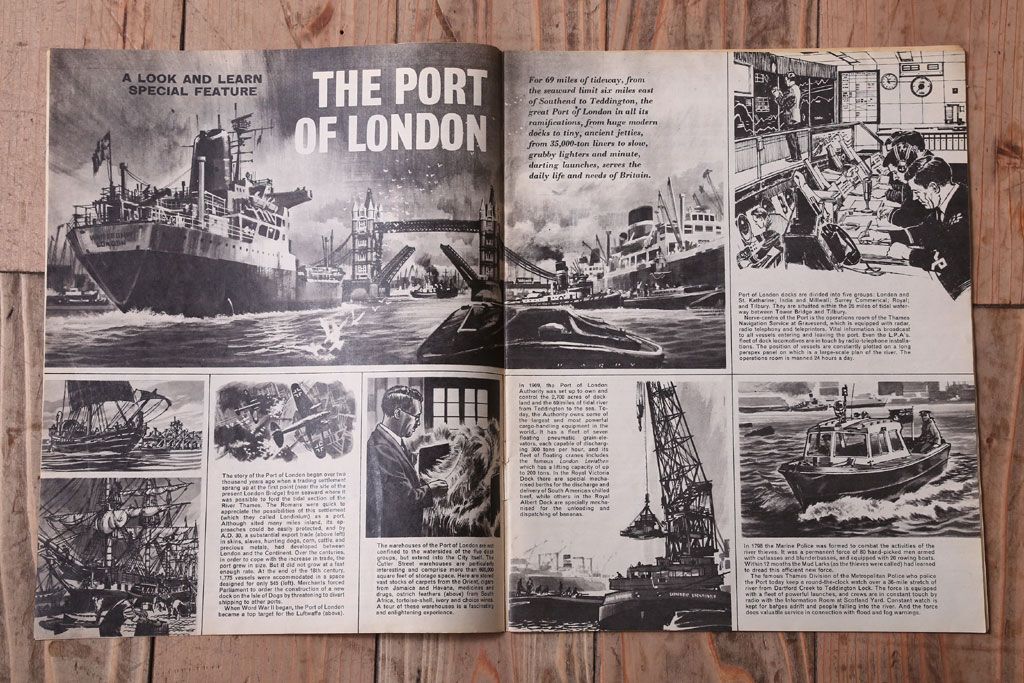 アンティーク雑貨　イギリスビンテージ　1967年　LOOK AND LEARN 児童雑誌(コミック)5冊セット(3)