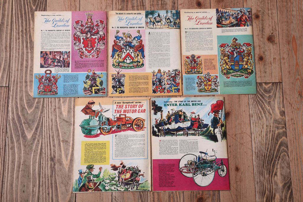アンティーク雑貨　イギリスビンテージ　1967年　LOOK AND LEARN 児童雑誌(コミック)5冊セット(3)