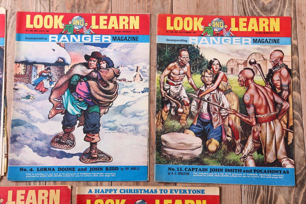 アンティーク雑貨　イギリスビンテージ　1967年　LOOK AND LEARN 児童コミック(雑誌)5冊セット