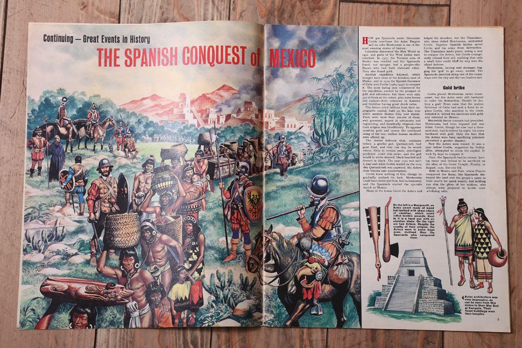 アンティーク雑貨　イギリスビンテージ　1967年　LOOK AND LEARN 児童コミック(雑誌)5冊セット