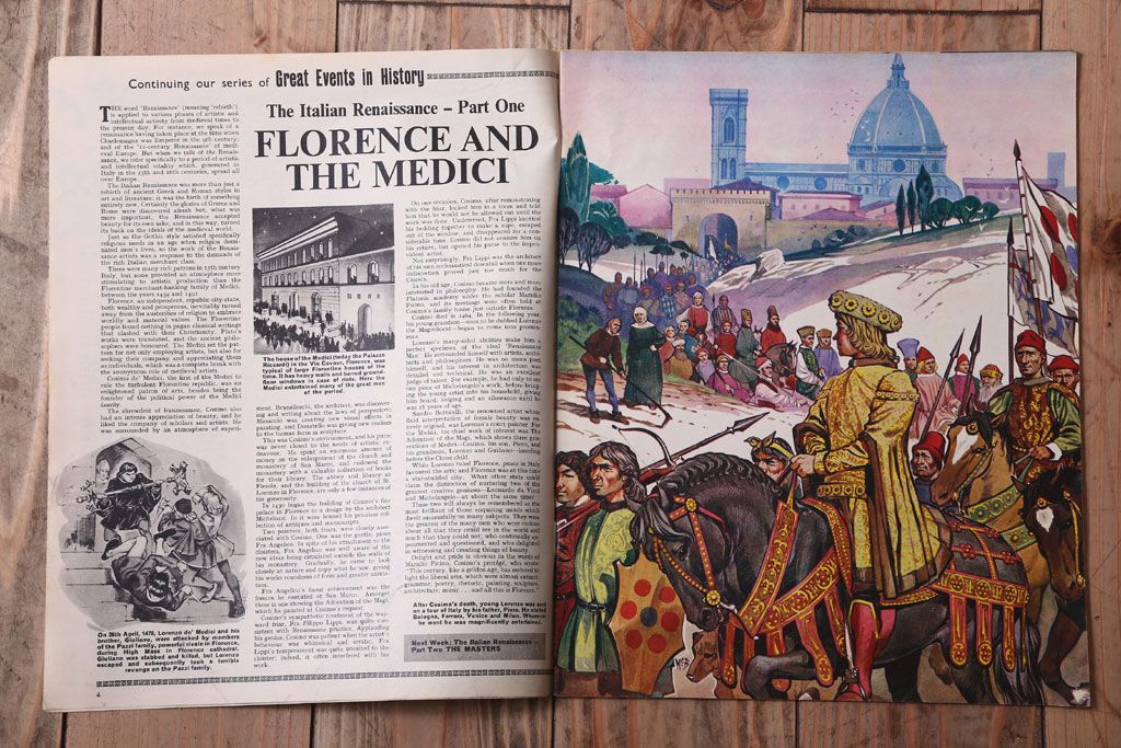 アンティーク雑貨　イギリスビンテージ　1967年　LOOK AND LEARN 児童コミック(雑誌)5冊セット