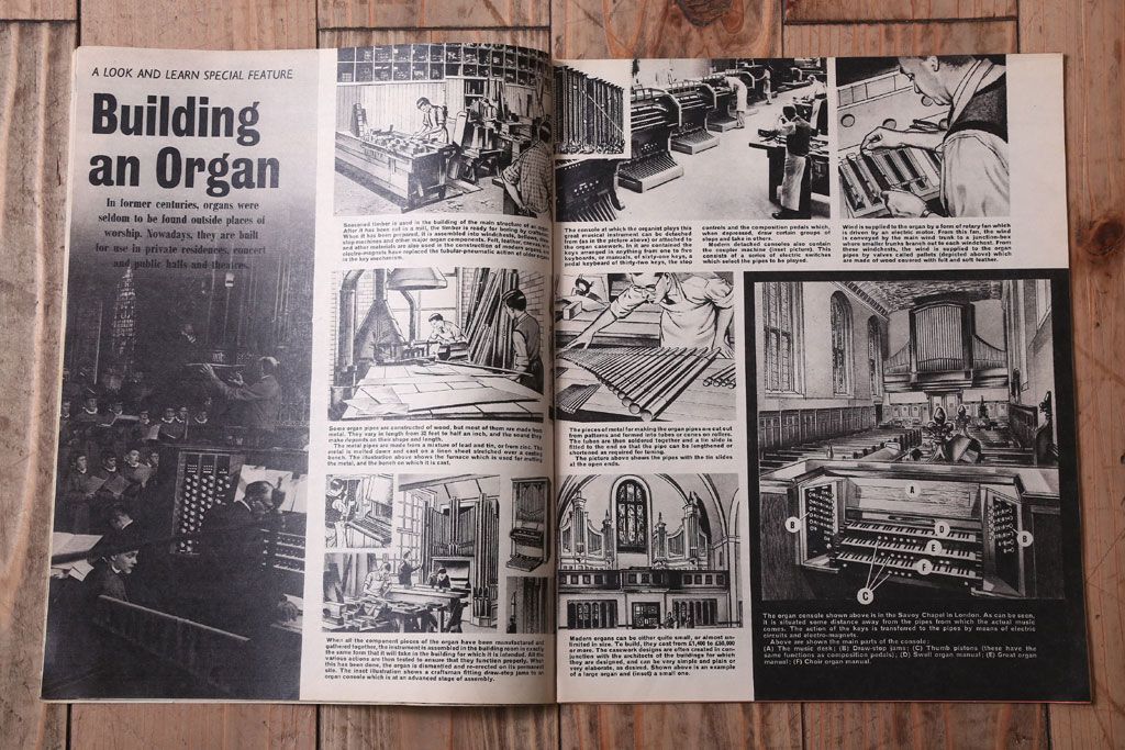 アンティーク雑貨　イギリスビンテージ　1967年　LOOK AND LEARN 児童コミック(雑誌)5冊セット