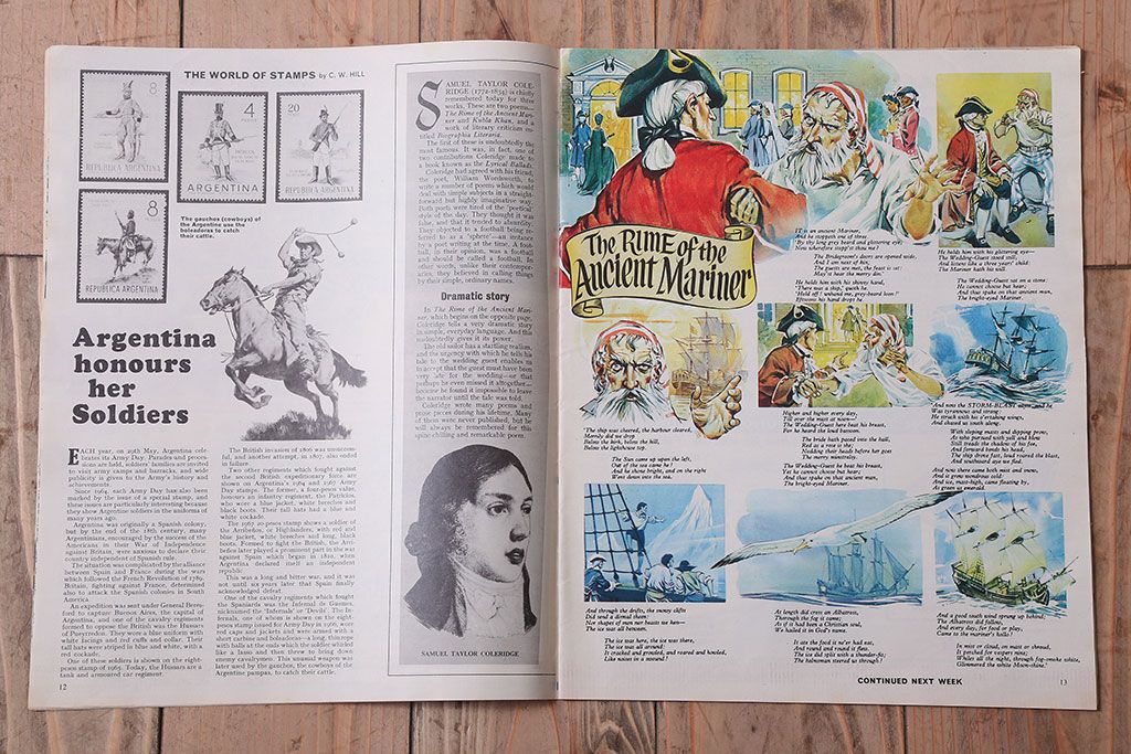 アンティーク雑貨　イギリスビンテージ　1967年　LOOK AND LEARN 児童コミック(雑誌)5冊セット(2)