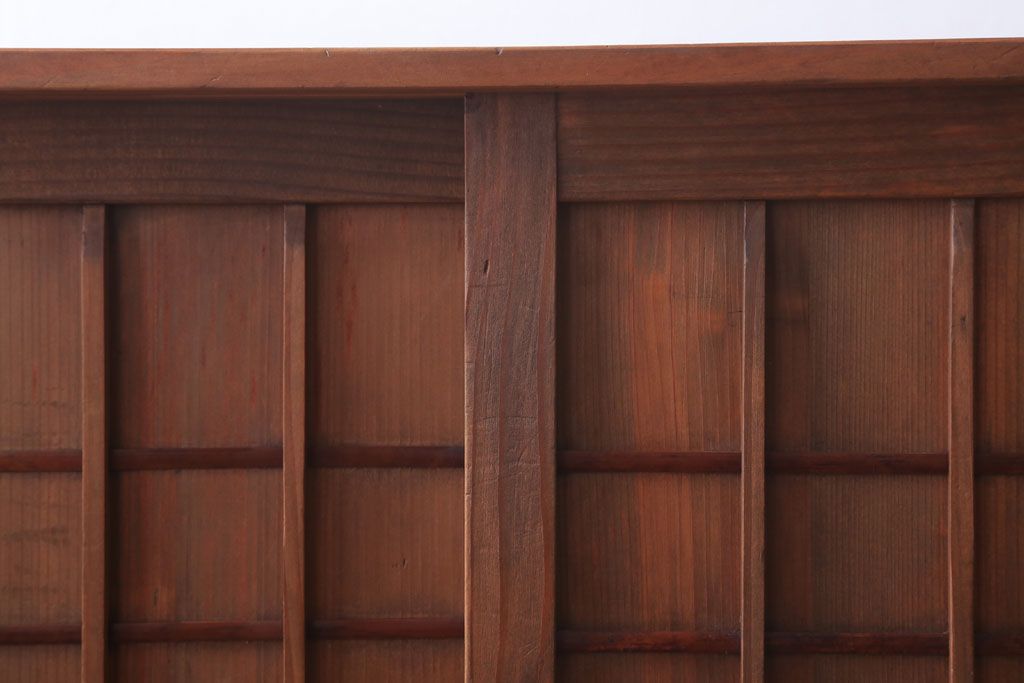 レトロ家具 昭和レトロ 古い木製の収納棚(下駄箱) | ラフジュ工房