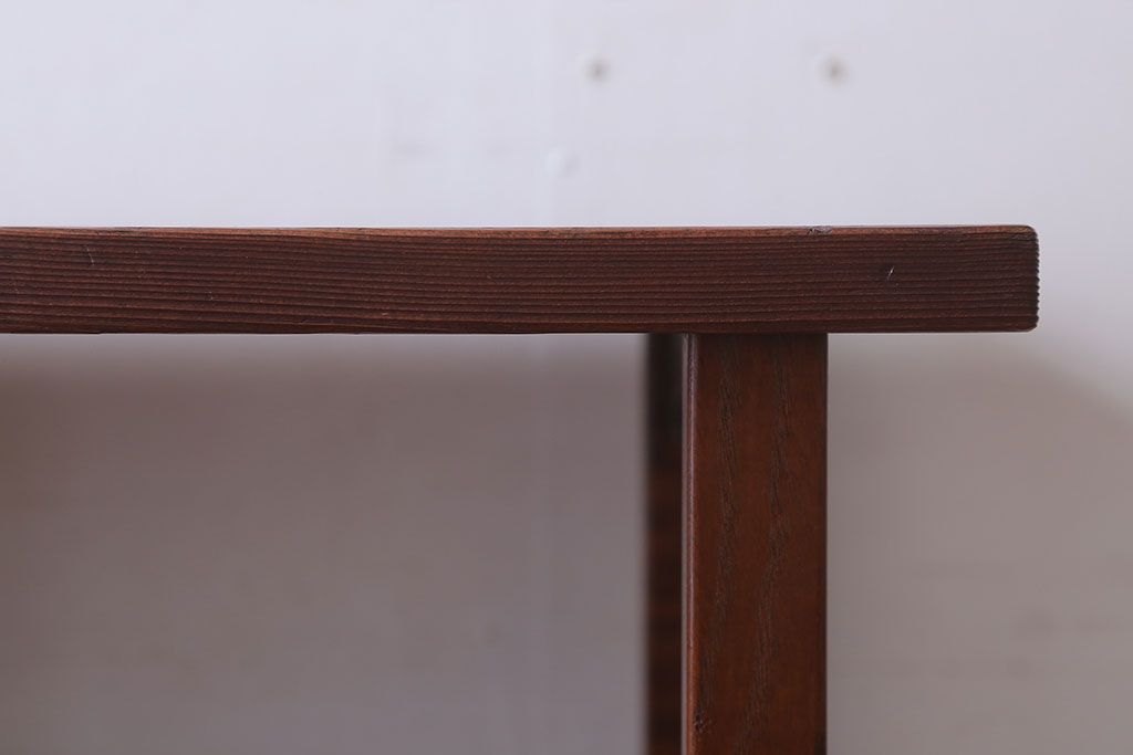 アンティーク家具　和製アンティーク　高級杉材!蒔絵が美しい茶棚(茶箪笥・飾り棚)