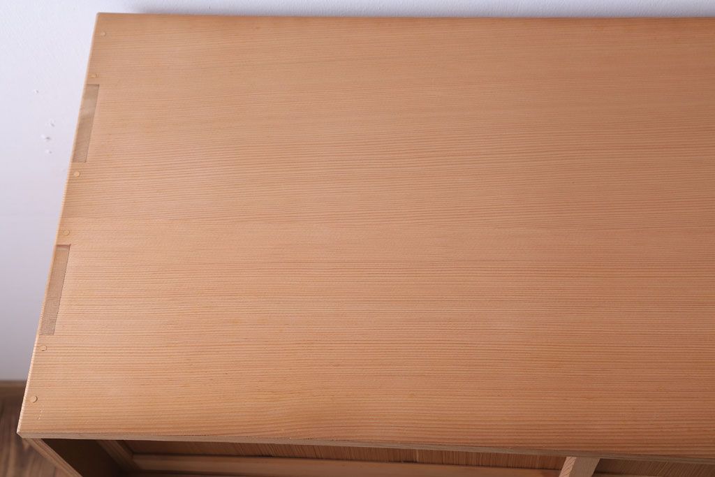 中古　杉総無垢材　茶道具　置水屋(茶水屋)