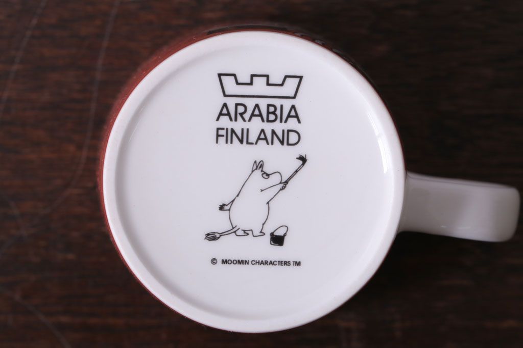 アンティーク雑貨　北欧ビンテージ　アラビア(ARABIA) ムーミン　マグ(ムーミンママ)