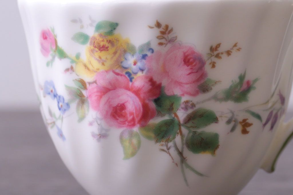 中古 イギリス ROYAL DOULTON(ロイヤルドルトン)　アルカディア　デミタスカップ&ソーサー3客(洋食器)