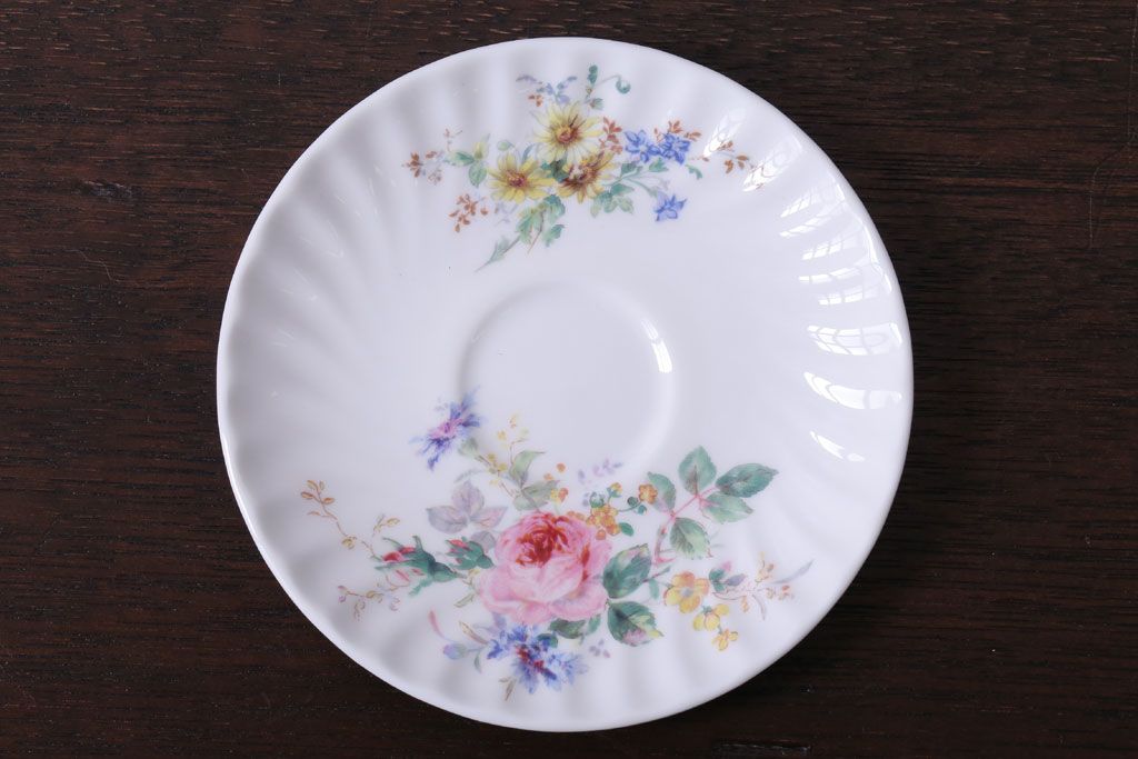 中古 イギリス ROYAL DOULTON(ロイヤルドルトン)　アルカディア　デミタスカップ&ソーサー3客(洋食器)