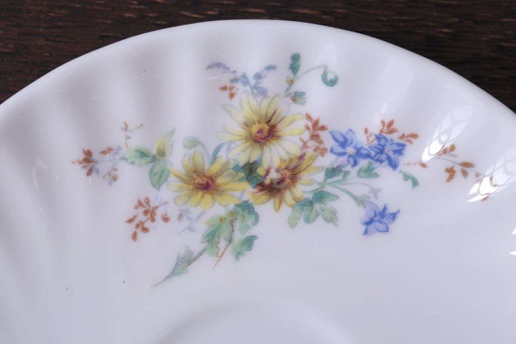 中古 イギリス ROYAL DOULTON(ロイヤルドルトン)　アルカディア　デミタスカップ&ソーサー3客(洋食器)