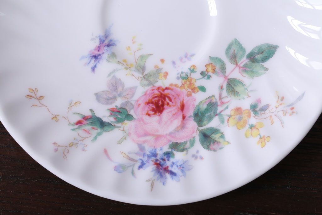 中古 イギリス ROYAL DOULTON(ロイヤルドルトン)　アルカディア　デミタスカップ&ソーサー3客(洋食器)