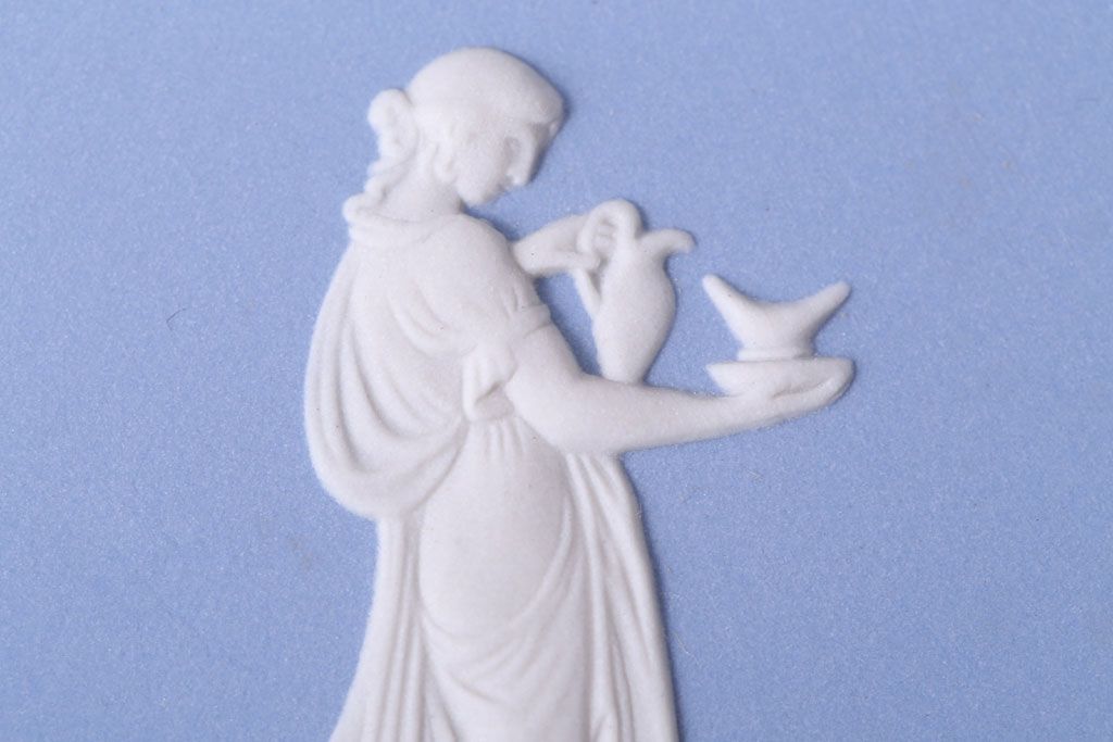 アンティーク雑貨　中古 イギリス Wedgwood(ウェッジウッド) ジャスパー 2000年イヤープレート