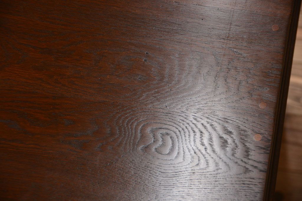 アンティーク家具　アンティーク　シンプルでおしゃれなナラ材製両袖机