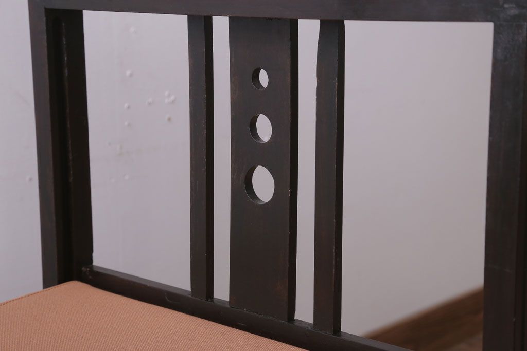 アンティーク家具　和モダン　日本楽器・山葉(ヤマハ)文化椅子　折り畳み式ロッキングチェア(椅子、折りたたみ式チェア)(R-021494)