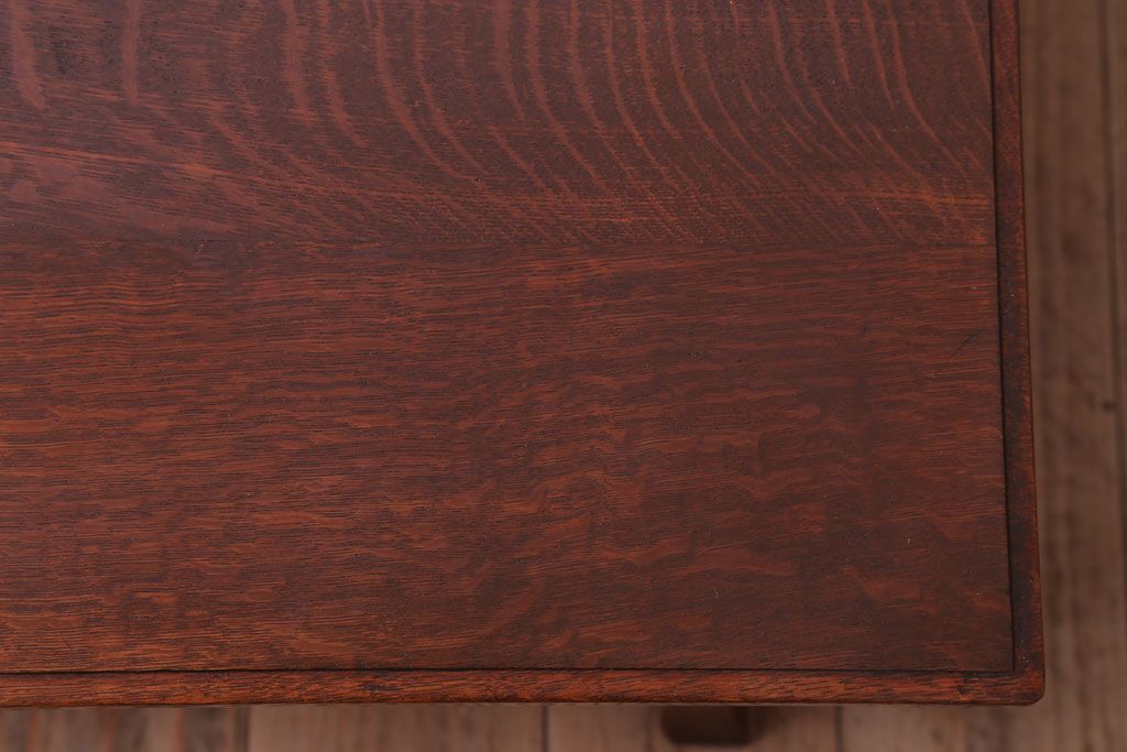アンティーク家具　古民具・骨董　高級品!古いナラ材のアンティーク文机
